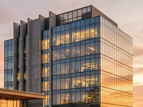 Skyline Towers glass residential tower