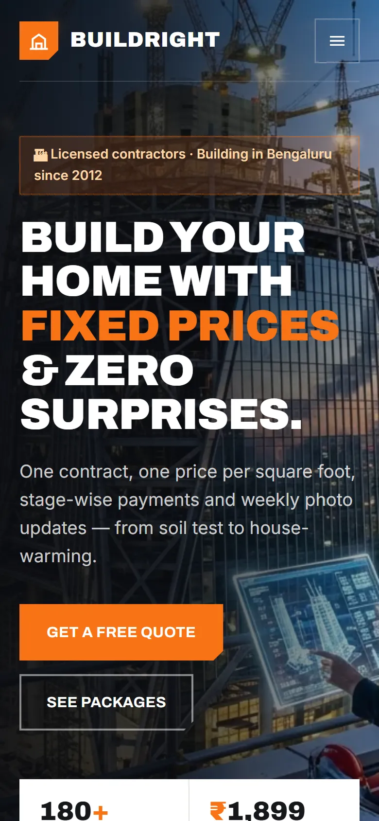 BuildRight on a phone