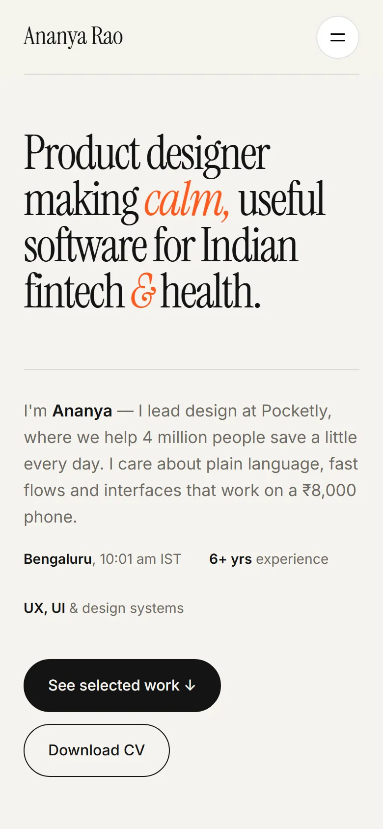 Folio on a phone