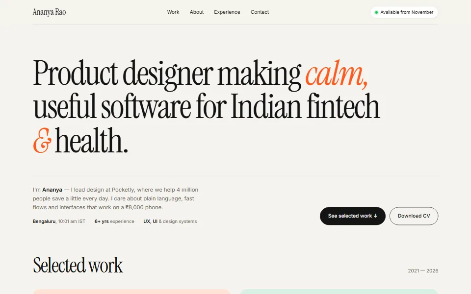 Folio — template preview